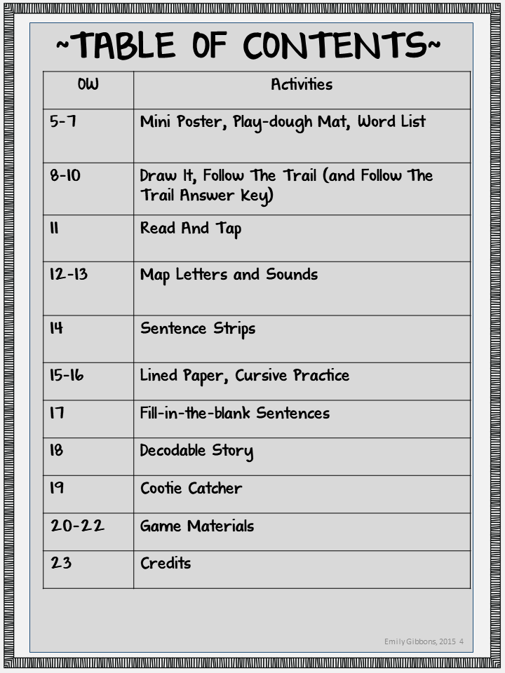 Diphthongs OW Orton-Gillingham Level 2 Multisensory Phonics Activities